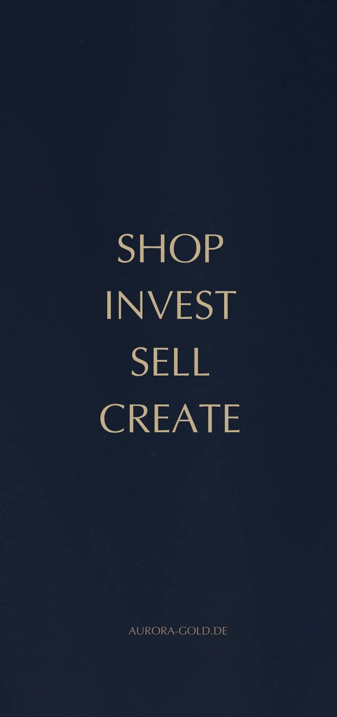 Titelseite: Shop, Invest, Sell, Create